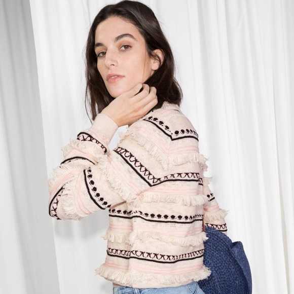 Stripe Fringe Sweater - Picture 5 of 7